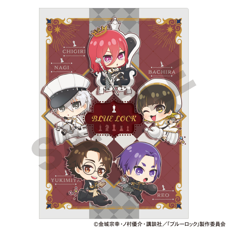 ブルーロック_シングルクリアファイル　レッド　ミニキャラ　チェス