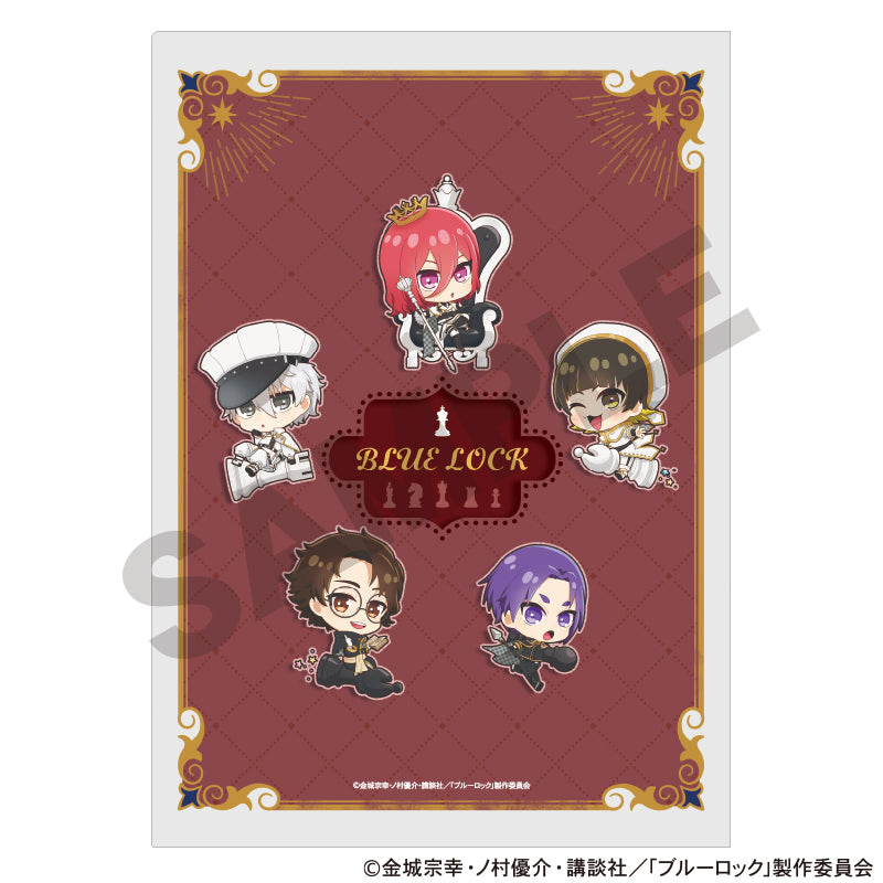 ブルーロック_シングルクリアファイル　レッド　ミニキャラ　チェス