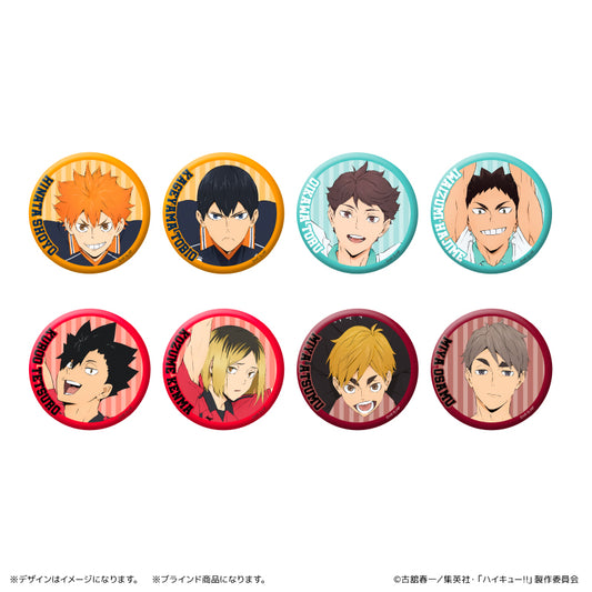 ハイキュー!!_缶バッジ　イニシャル体操ver. （ブラインド） 全8種　 【コンプリートBOX／8個入り】