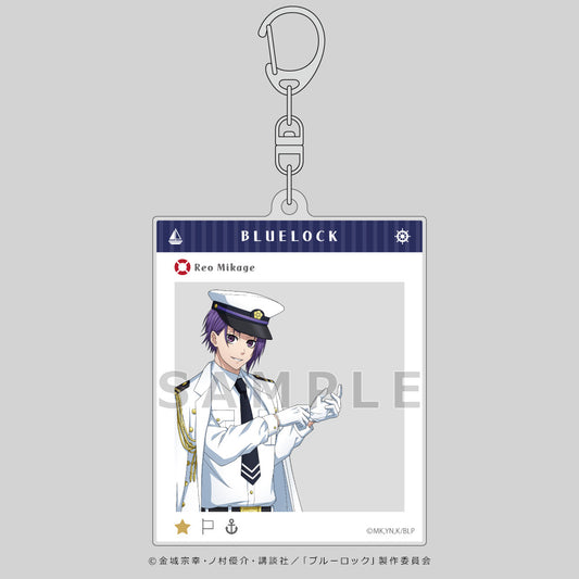 ブルーロック_描き下ろしオーロラアクリルキーホルダー（御影 玲王／マリンルック）