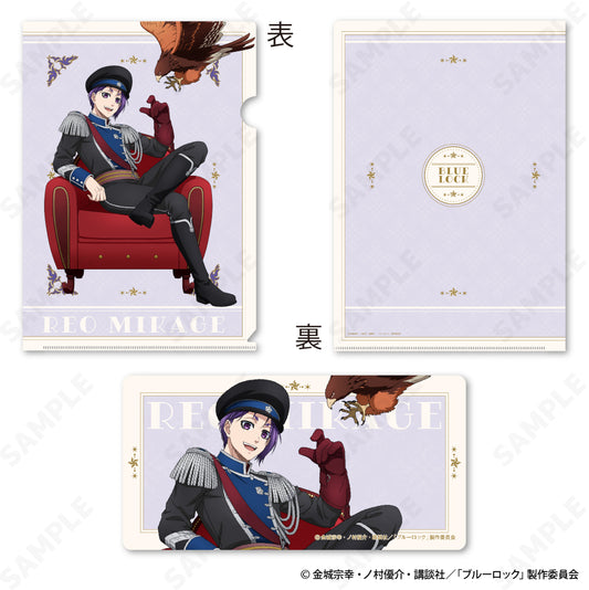ブルーロック_クリアファイル&ステッカーセット 2 御影玲王 ナポレオンジャケット×鷹 第二弾
