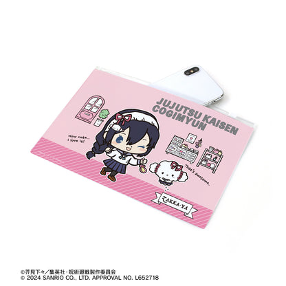 呪術廻戦×サンリオキャラクターズ_天内理子×こぎみゅん 懐玉・玉折 ビニールフラットポーチ