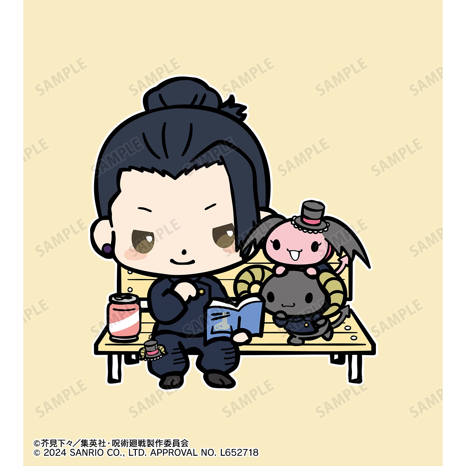 呪術廻戦×サンリオキャラクターズ_夏油 傑×ルロロマニック 懐玉・玉折 スティックバルーン