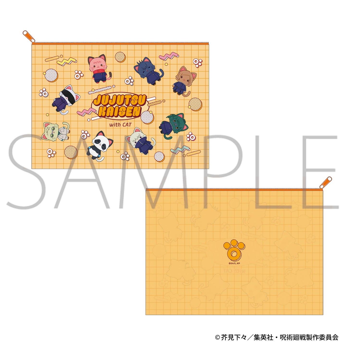 呪術廻戦　第2期_withCAT illustration Ver. クリアポーチ A