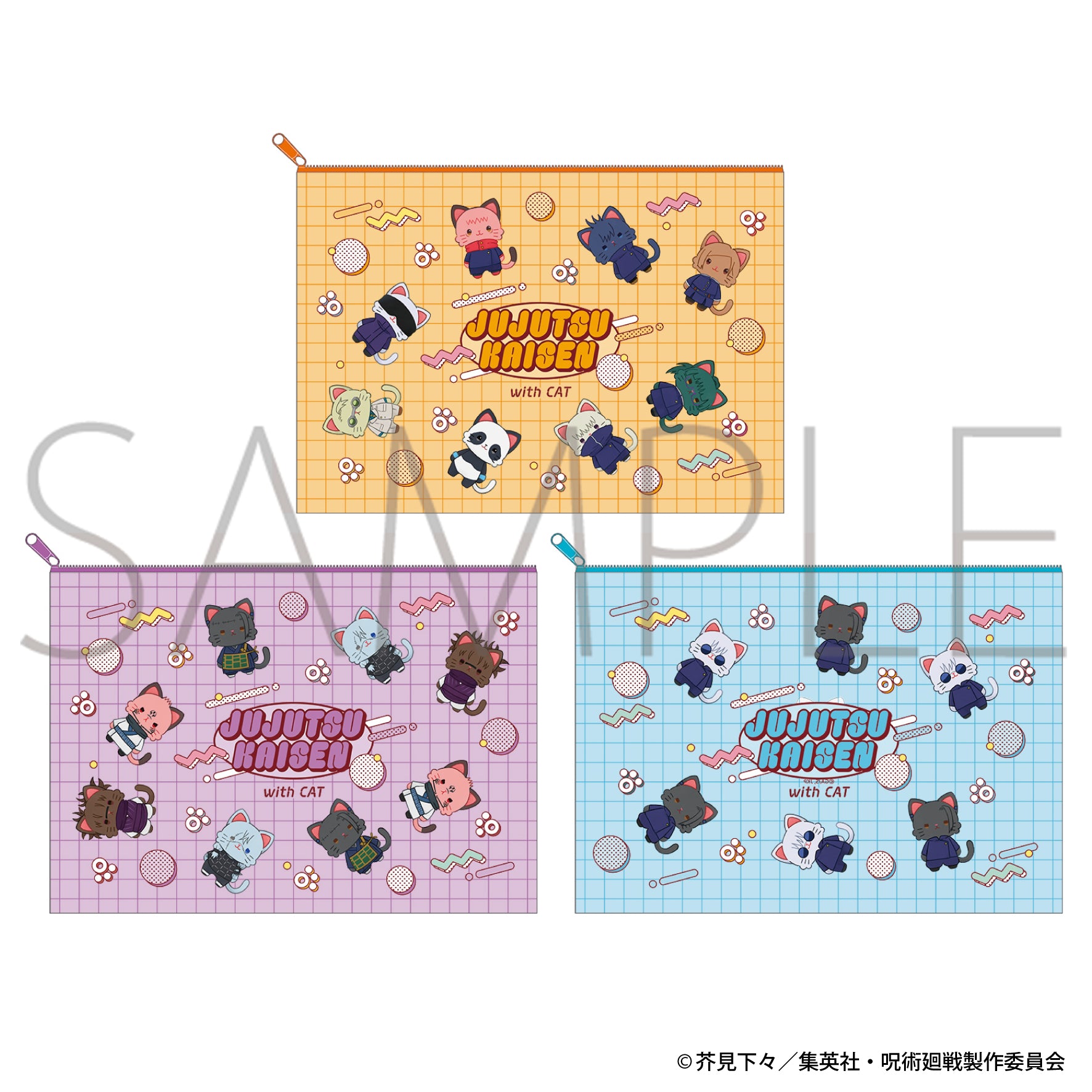 呪術廻戦　第2期_withCAT illustration Ver. クリアポーチ A