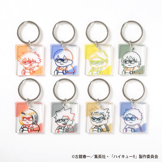 ハイキュー!!_ジロリ ラインアートキーホルダー【BOX／8個入り】
