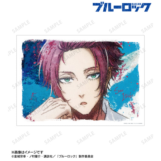 ブルーロック_糸師 冴 grunge CANVAS A3マット加工ポスター