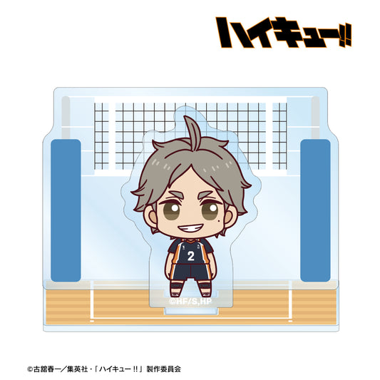 ハイキュー!!_菅原孝支 ちょこんと！ ジオラマ風アクリルスタンド