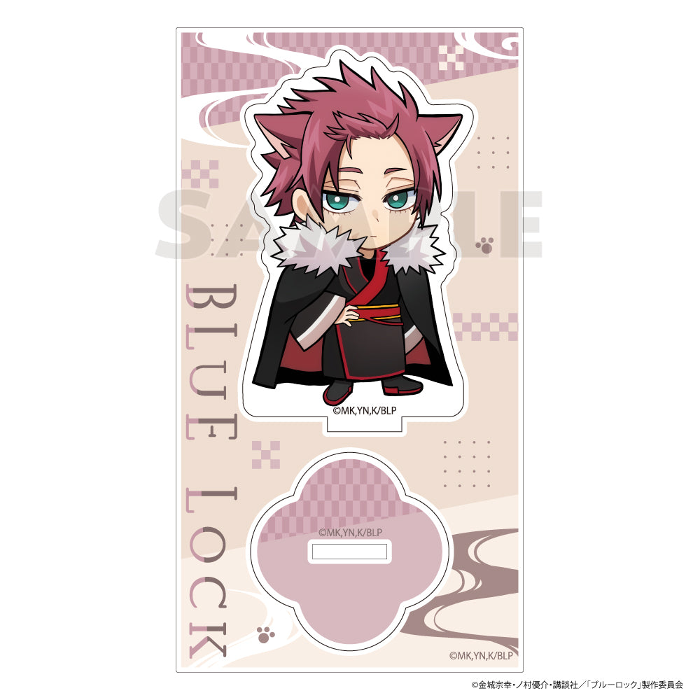 ブルーロック_アクリルスタンド（糸師 冴／和服ケモミミ）