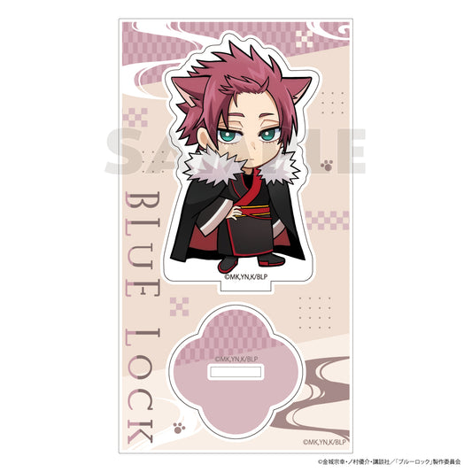 ブルーロック_アクリルスタンド（糸師 冴／和服ケモミミ）