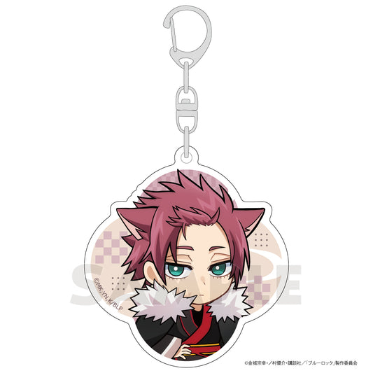 ブルーロック_アクリルキーホルダー（糸師 冴／和服ケモミミ）
