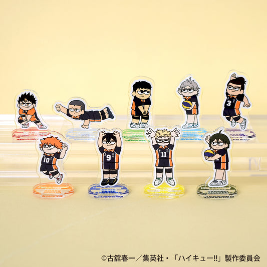 ハイキュー!!_ジロリ TDミニアクリルスタンド 試合ver. 烏野高校　【BOX／9個入り】