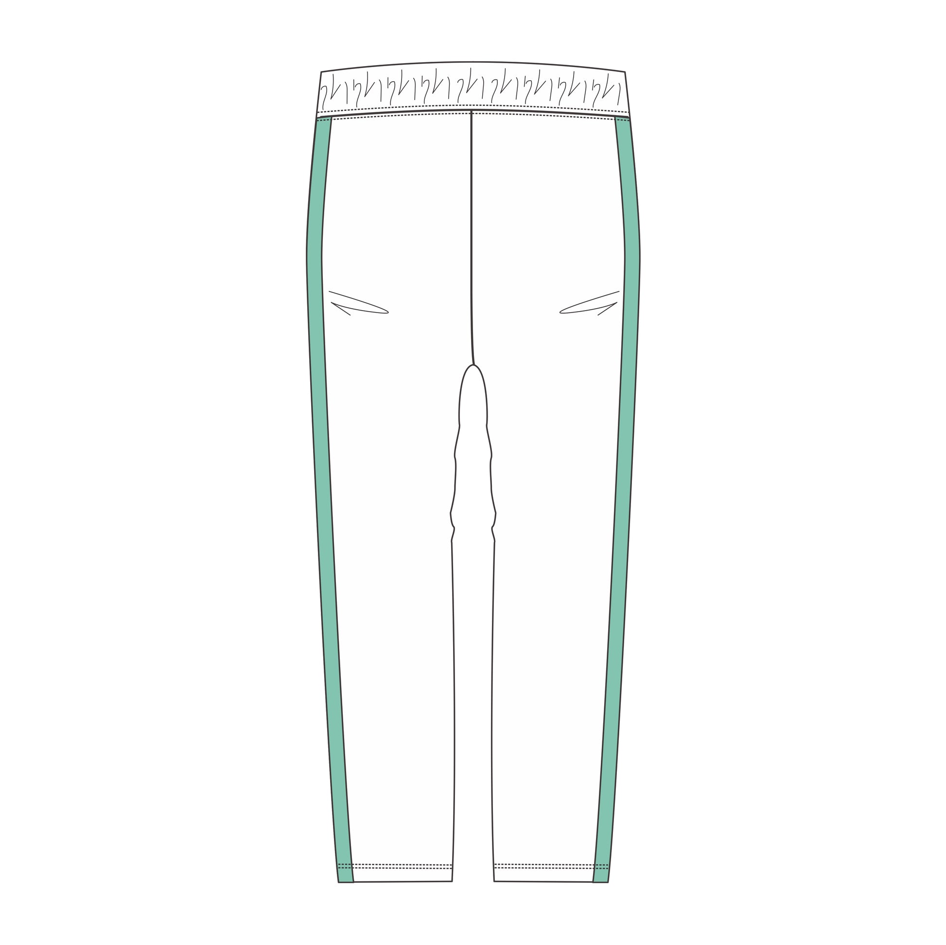 ハイキュー!!_Mサイズ_高校ジャージ パンツ 青葉城西高校