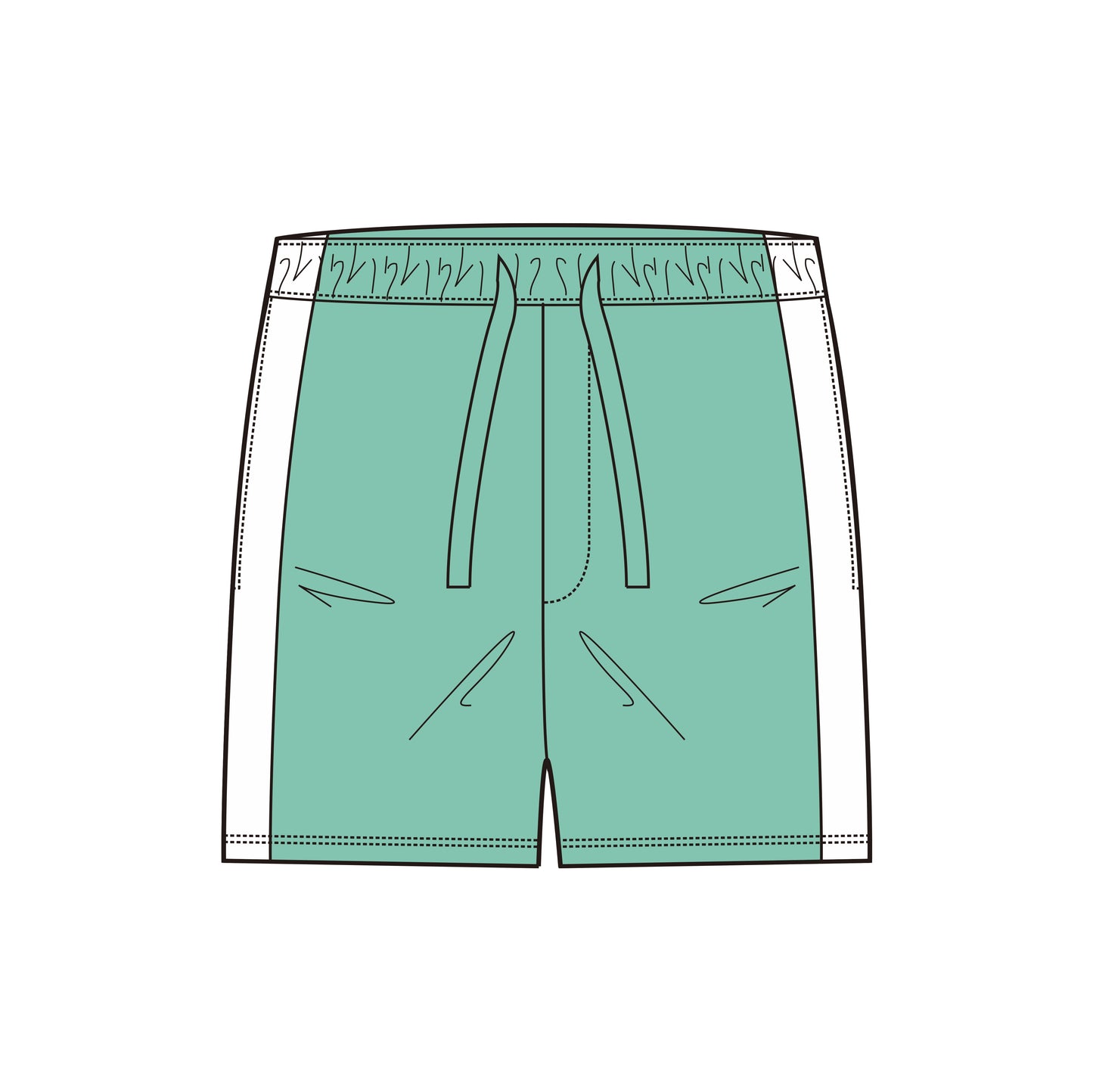 ハイキュー!!_Lサイズ_高校ユニフォーム ハーフパンツ 青葉城西高校