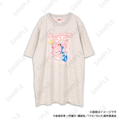 ブルーロック_Ms LUTRAコラボ ゆったりTシャツ(千切 豹馬)