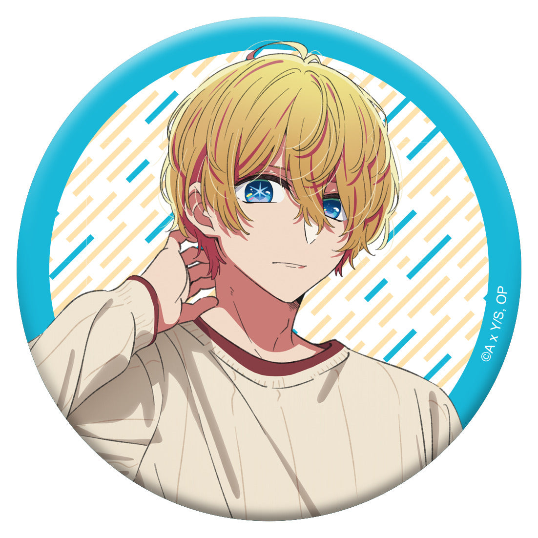 【推しの子】_グリッター缶バッジ／アクア