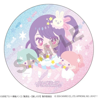 【推しの子】×サンリオキャラクターズ_トレーディンググリッター缶バッジ　【コンプリートBOX／6個入り】