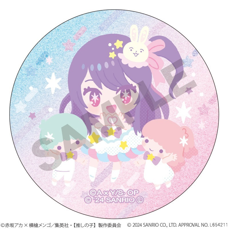 【推しの子】×サンリオキャラクターズ_トレーディンググリッター缶バッジ　【コンプリートBOX／6個入り】