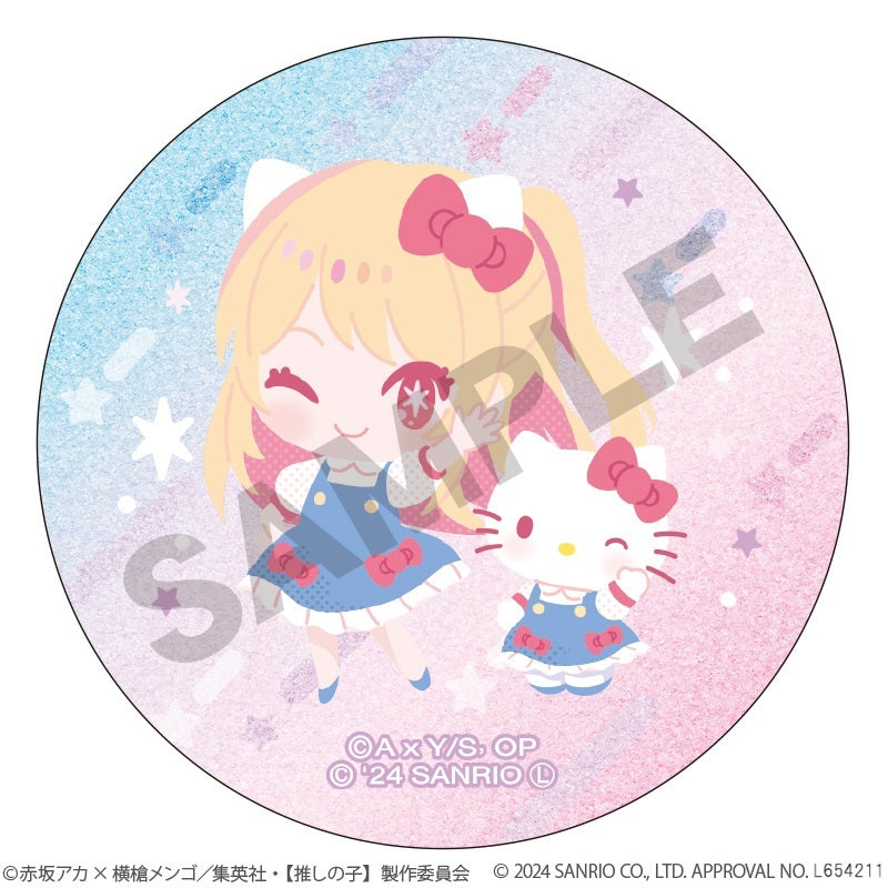 【推しの子】×サンリオキャラクターズ_トレーディンググリッター缶バッジ　【コンプリートBOX／6個入り】