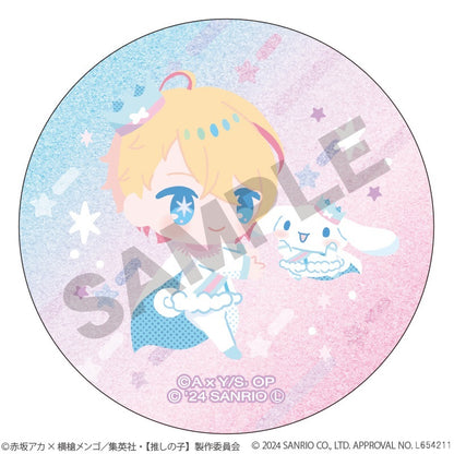 【推しの子】×サンリオキャラクターズ_トレーディンググリッター缶バッジ　【コンプリートBOX／6個入り】