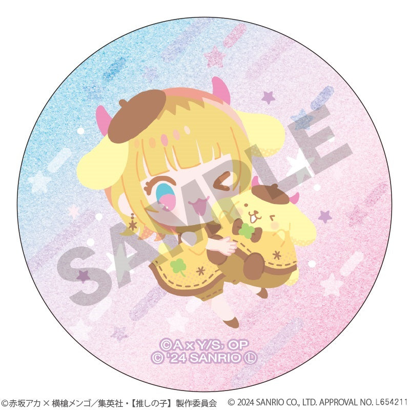 【推しの子】×サンリオキャラクターズ_トレーディンググリッター缶バッジ　【コンプリートBOX／6個入り】