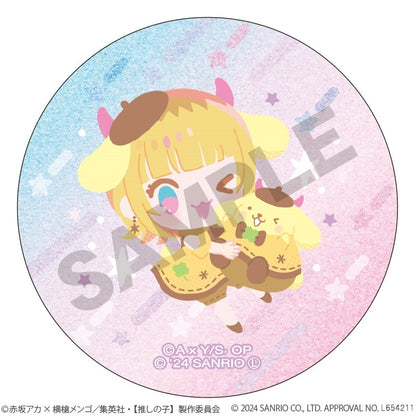 【推しの子】×サンリオキャラクターズ_トレーディンググリッター缶バッジ　【コンプリートBOX／6個入り】