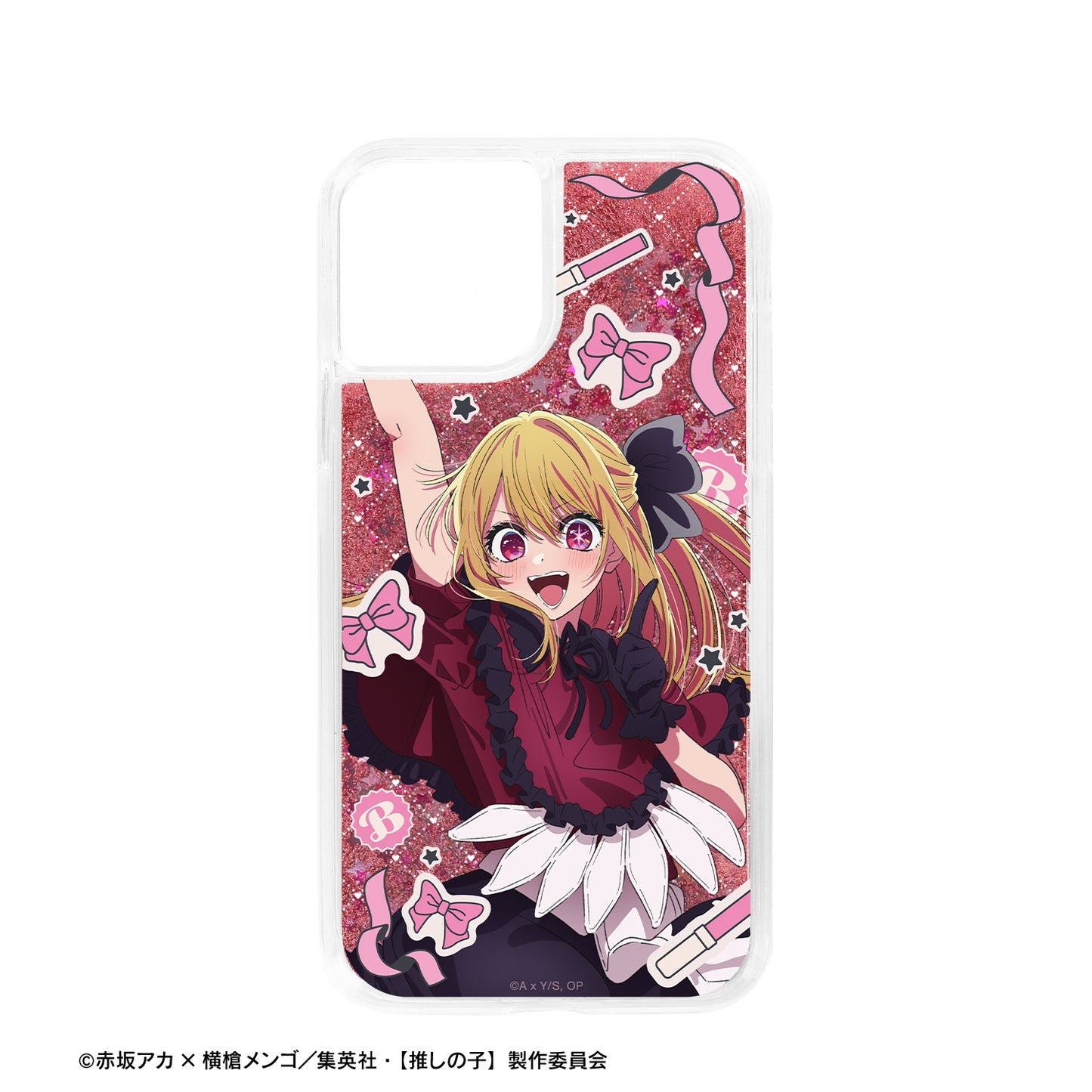 【推しの子】_ルビー グリッターiPhoneケース