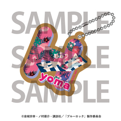 箱根小涌園ユネッサン×ブルーロック_トレーディングウッドキーホルダー　【BOX／7個入り】