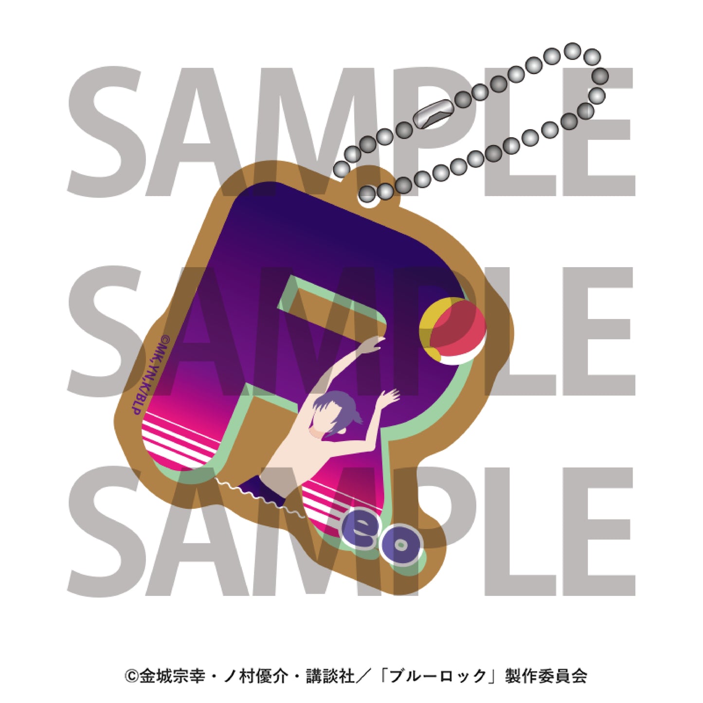 箱根小涌園ユネッサン×ブルーロック_トレーディングウッドキーホルダー　【BOX／7個入り】