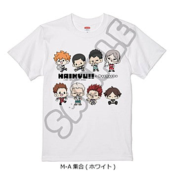 ハイキュー!!_みんなmochocho化大作戦! 第1弾 Tシャツ M-A 集合 ホワイト