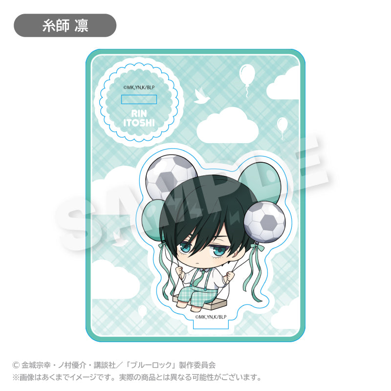 ブルーロック_ミニキャラアクリルマスコット ばるんこ ver. 糸師 凛	