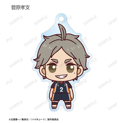 ハイキュー!!_トレーディング ちょこんと！ アクリルキーホルダー ver.A(単位/BOX)【コンプリートBOX/9パック⼊り】