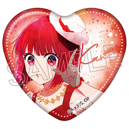 【推しの子】_ウェットカラーシリーズ ハート缶バッジ -Twinkle Star-【コンプリートBOX／5個入り】