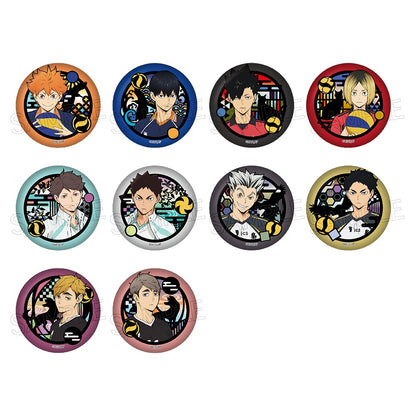 ハイキュー!!_切り絵シリーズ 和紙缶バッジ【BOX／10個入り】