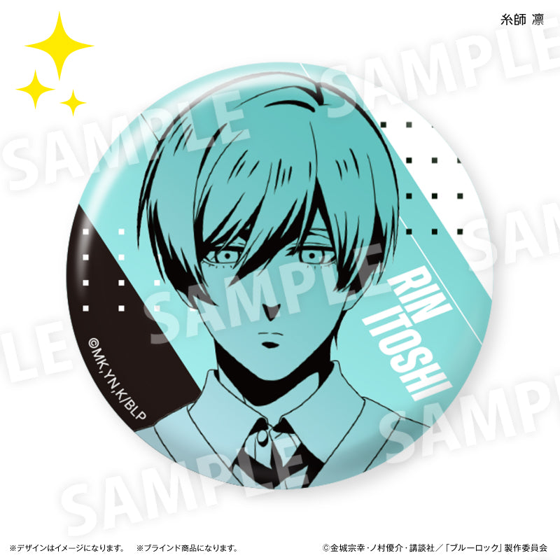 ブルーロック_線画トレーディング缶バッジ　【全10種】【コンプリートBOX/10個入り】