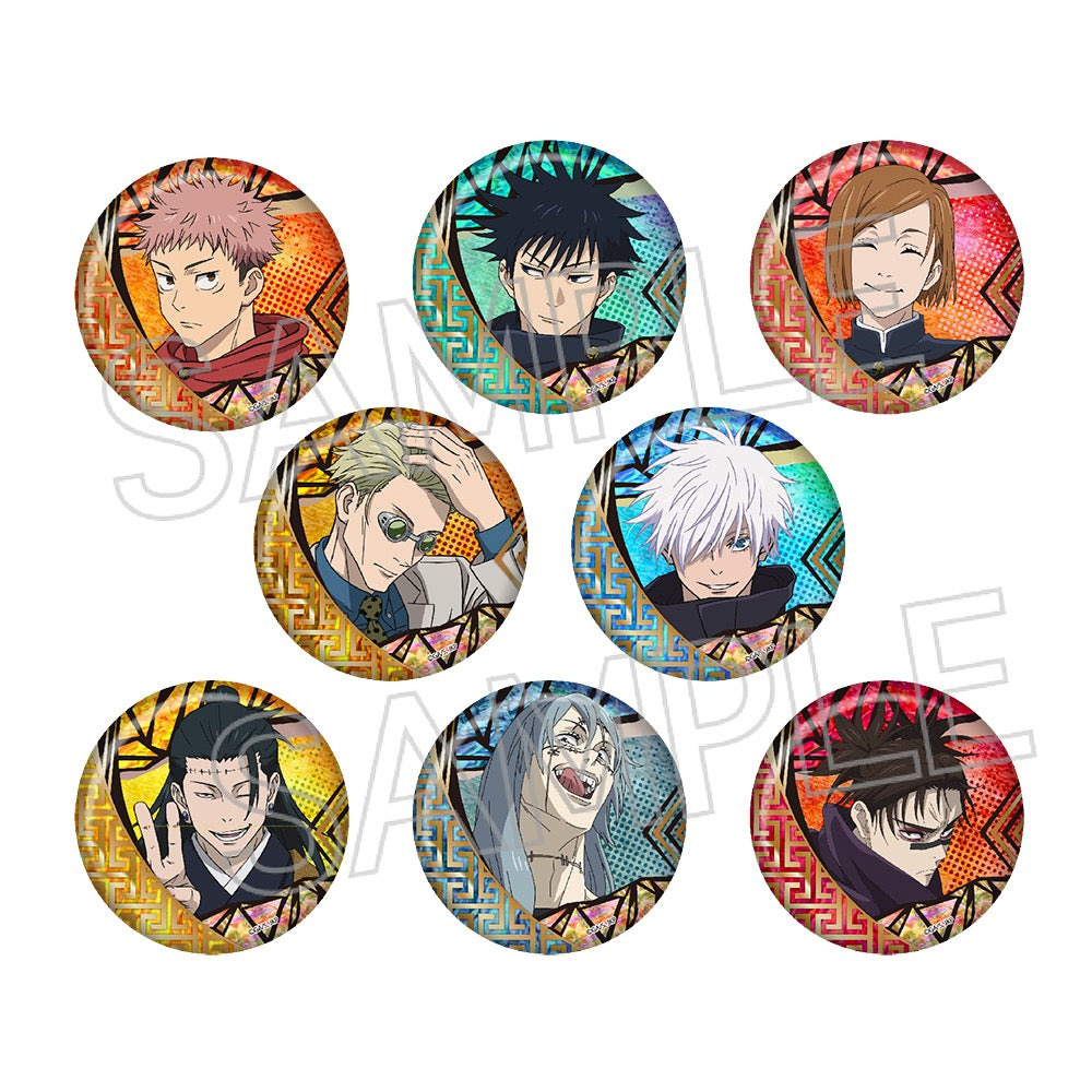 呪術廻戦_螺鈿風シリーズ 箔押し缶バッジ Vol.2【BOX／8個入り】