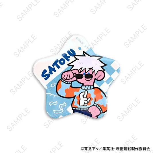 呪術廻戦_アグリーセーターパーティー! 星型缶バッジ(五条悟)