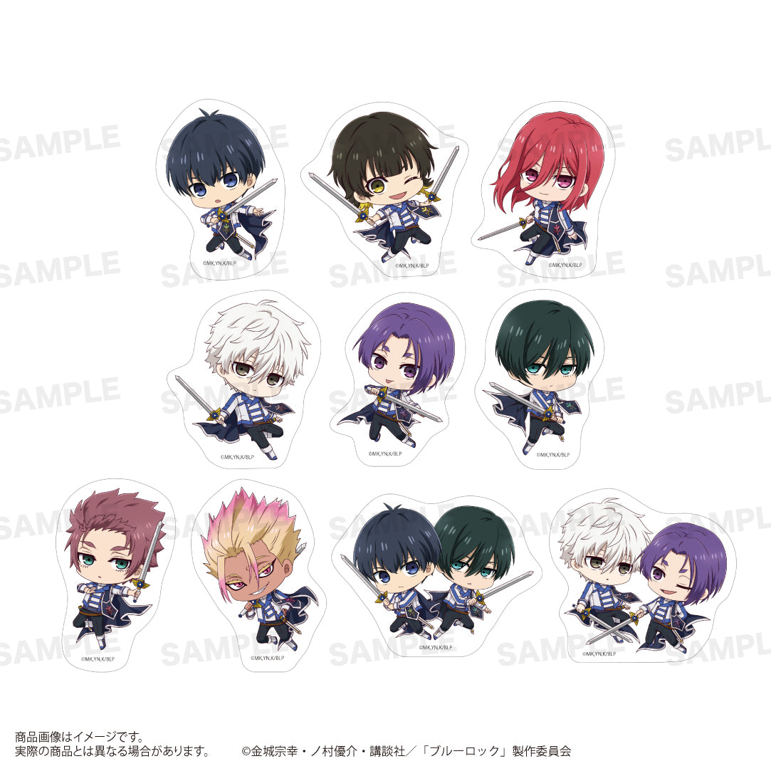 ブルーロック_トレーディングダイカットステッカー（きゃらほっぴん！）騎士ver.【コンプリートBOX／10個入り】