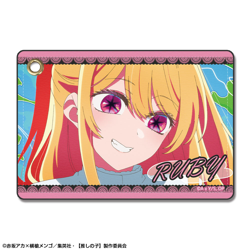 【推しの子】_レザーパスケース Ver.3 デザイン02(ルビー/B)