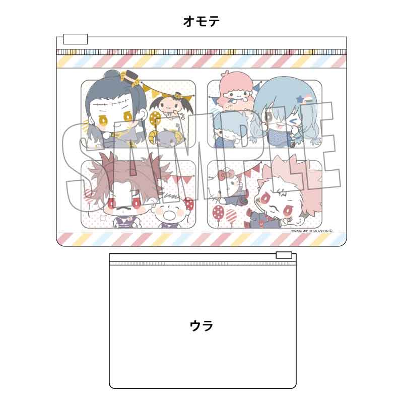 呪術廻戦 渋谷事変 × サンリオキャラクターズ_フラットポーチ B