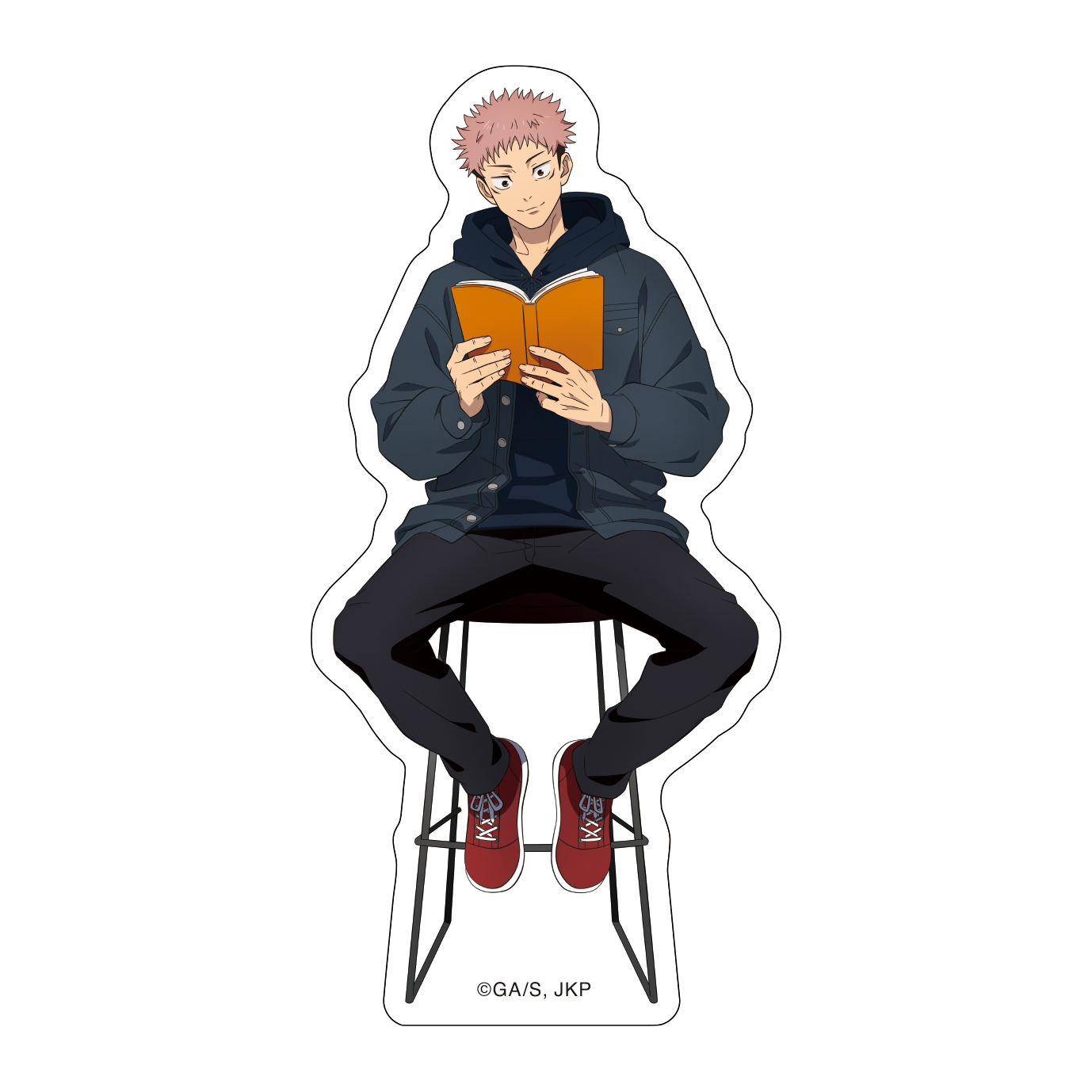 呪術廻戦　第2期_ダイカットステッカー／虎杖悠仁　読書