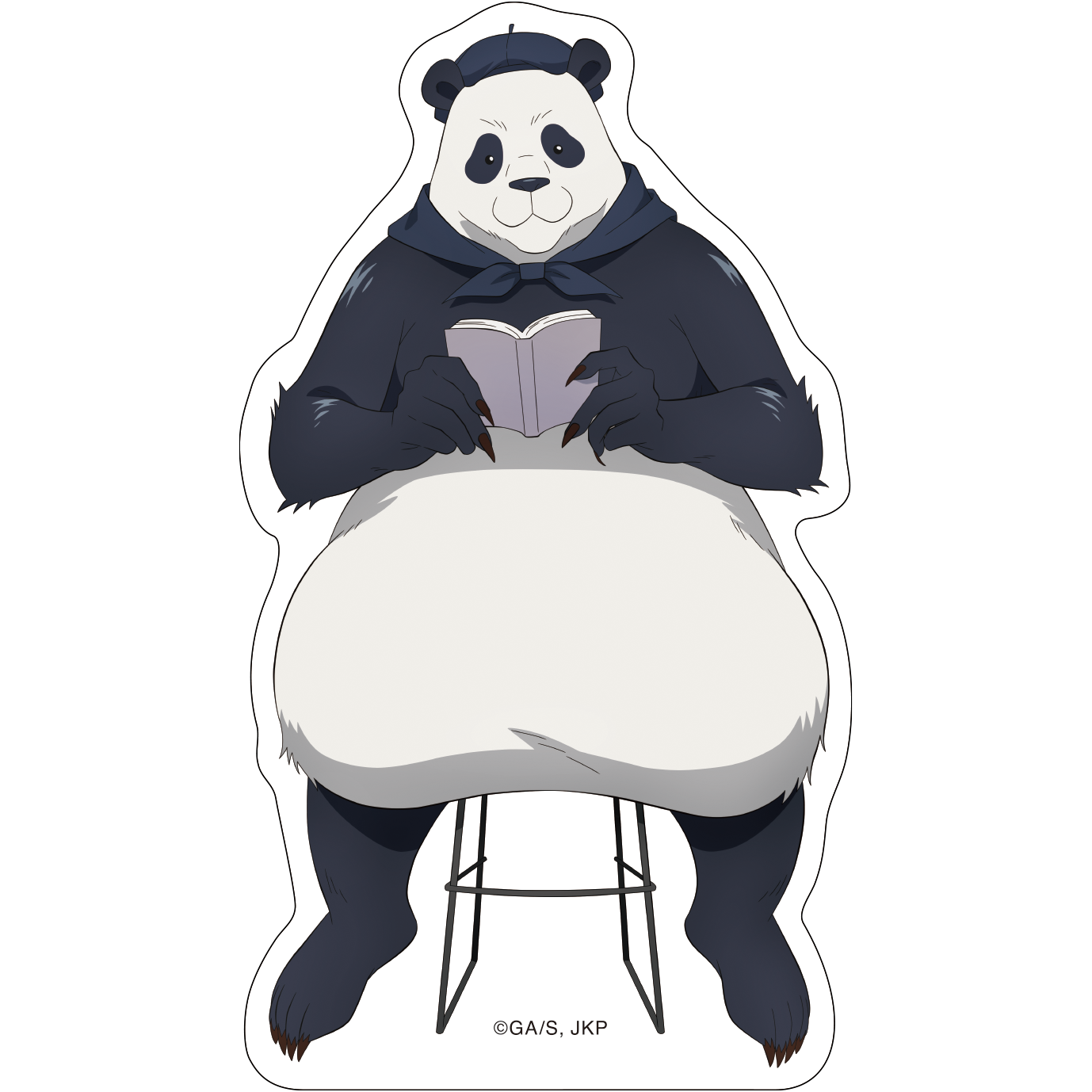 呪術廻戦　第2期_ダイカットステッカー／パンダ　読書