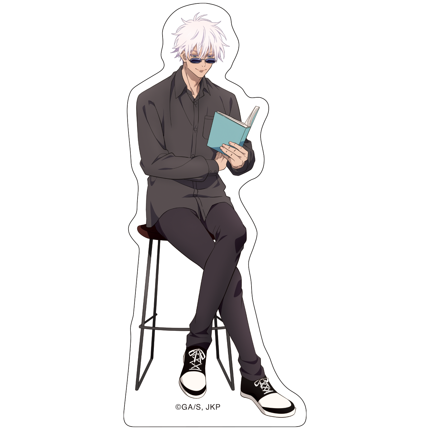 呪術廻戦　第2期_ダイカットステッカー／五条悟　読書