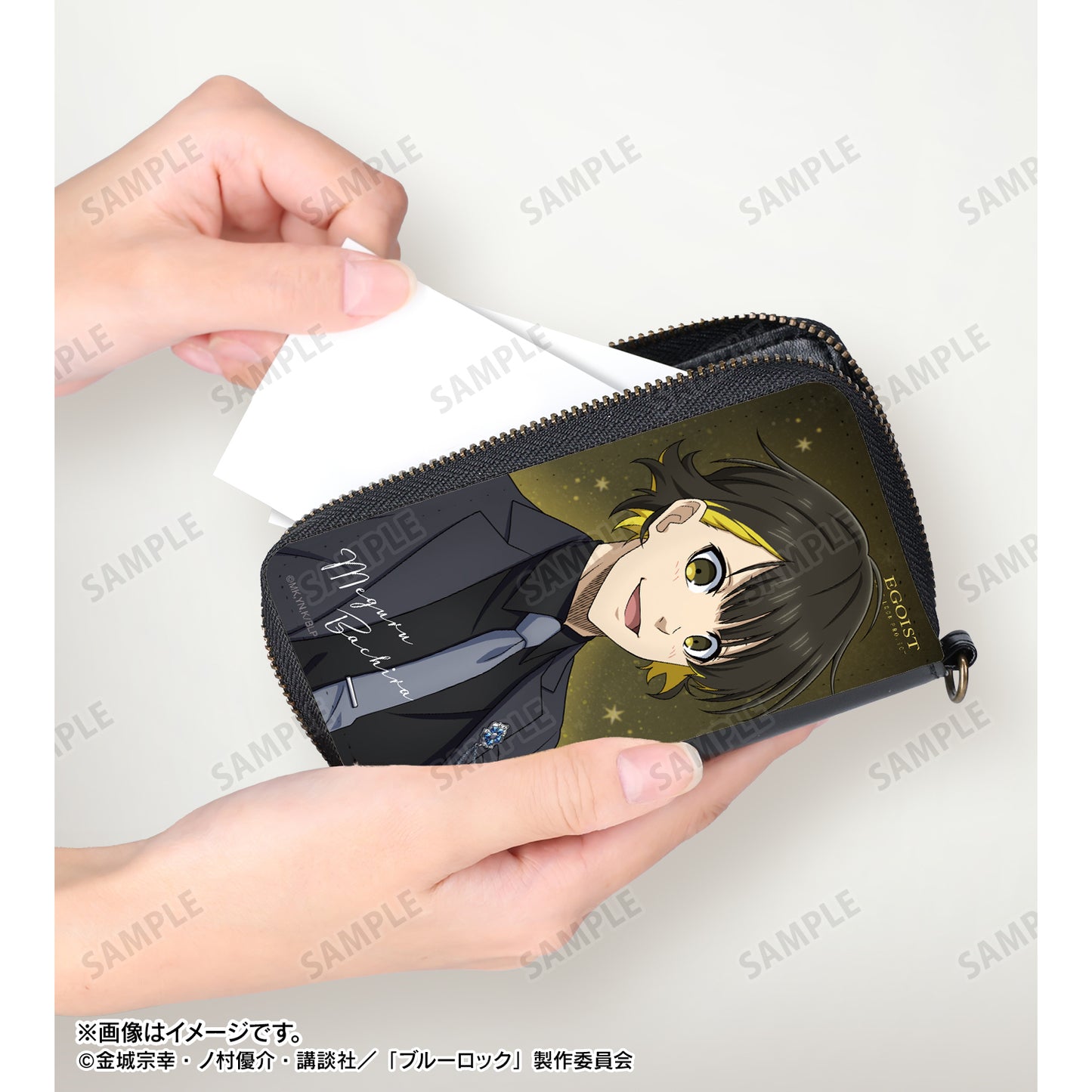 ブルーロック_描き下ろし 蜂楽 廻 スーツモデルver. カードポケット付きミニ財布