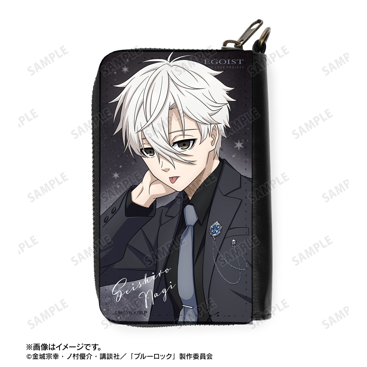 ブルーロック_描き下ろし 凪 誠士郎 スーツモデルver. カードポケット付きミニ財布