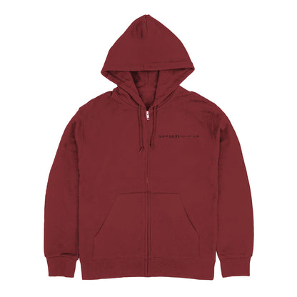 ハイキュー!!_稲荷崎高校「思い出なんかいらん」応援旗 ジップパーカー/BURGUNDY