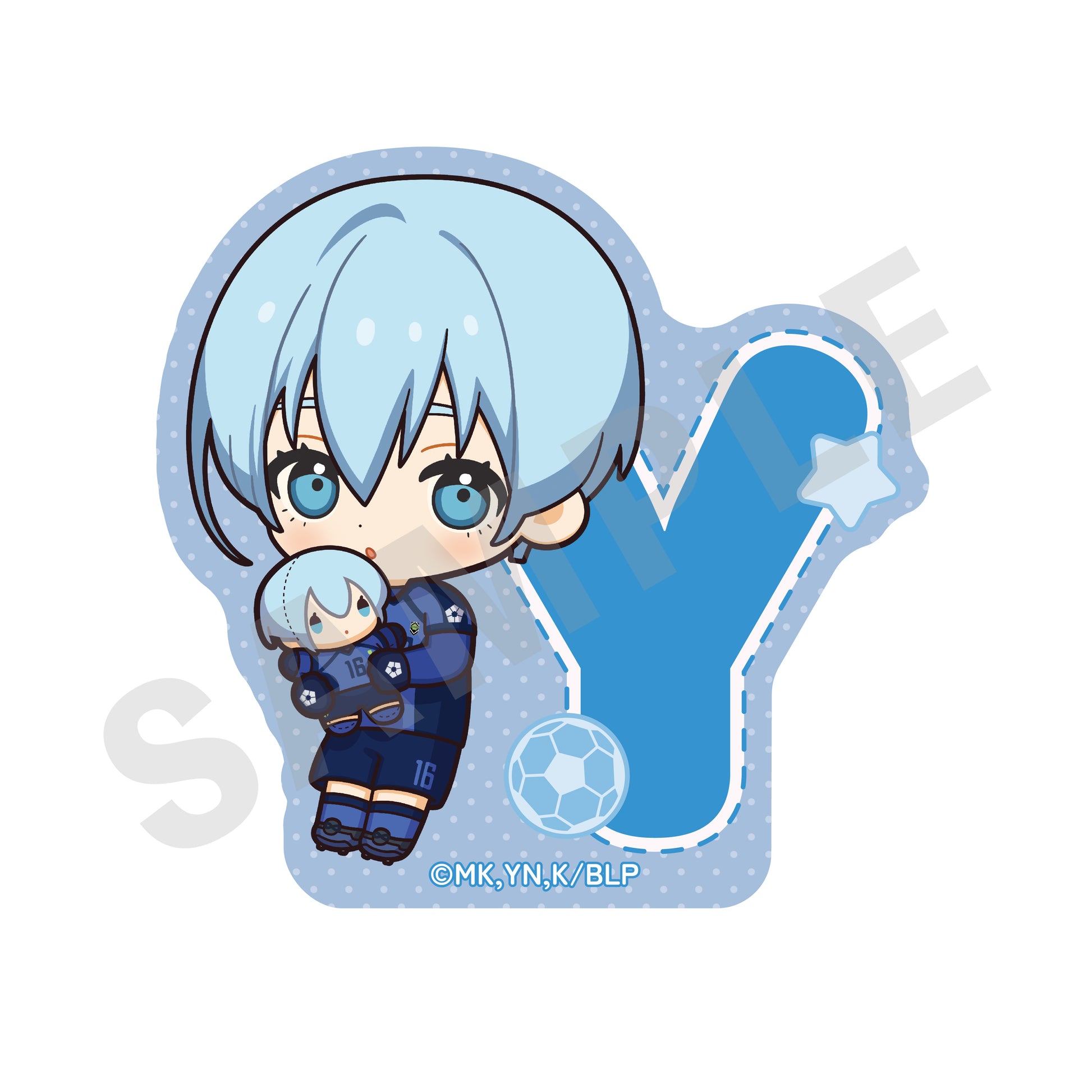 ブルーロック_ミニキャラだっこシリーズ　トレーディングステッカー（全8種)　【BOX／8個入り】