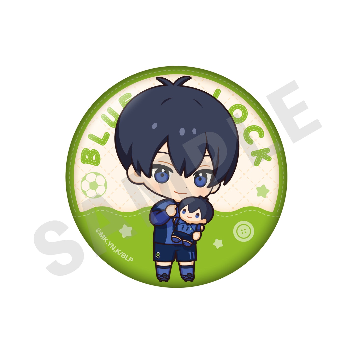 ブルーロック_ミニキャラだっこシリーズ　トレーディング缶バッジ（全8種)　【BOX／8個入り】