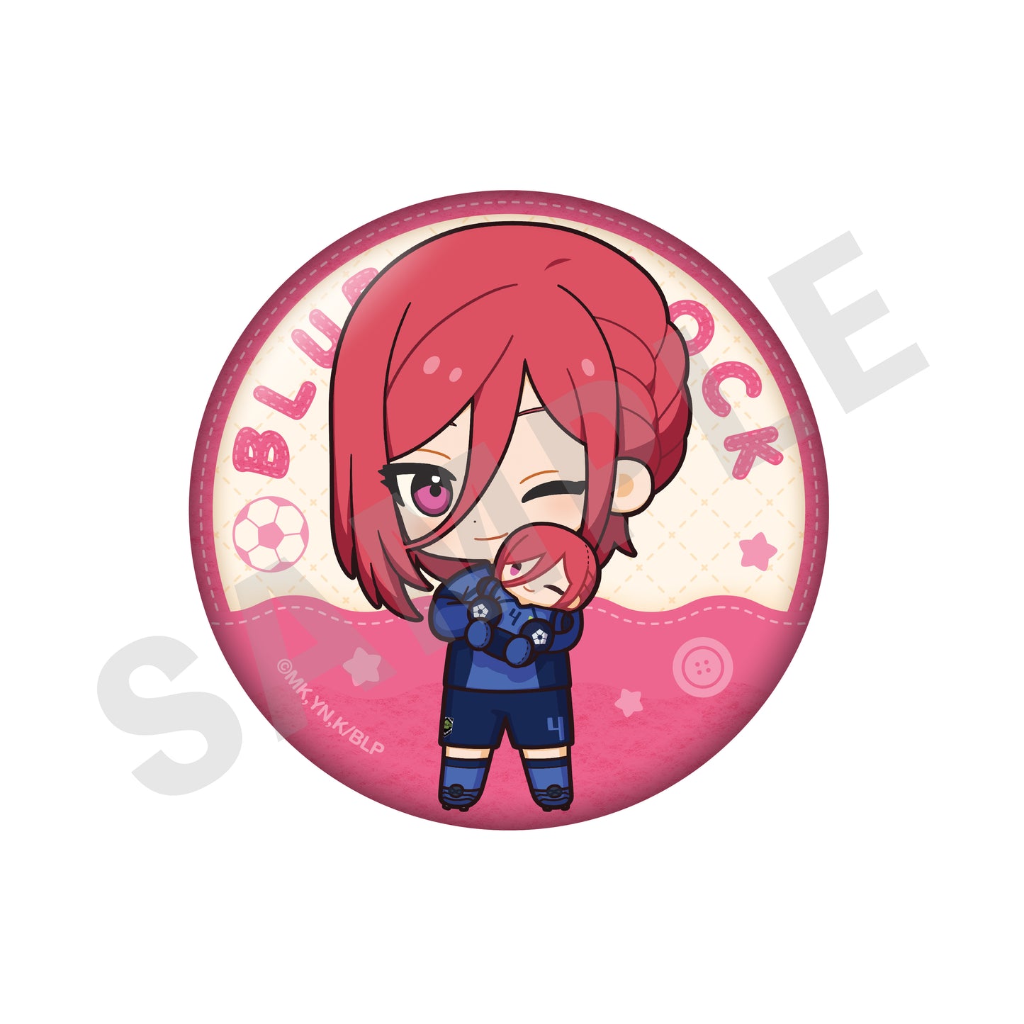 ブルーロック_ミニキャラだっこシリーズ　トレーディング缶バッジ（全8種)　【BOX／8個入り】