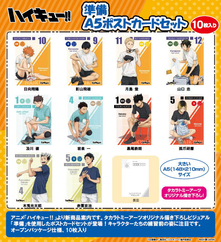 ハイキュー!!_準備 A5ポストカードセット